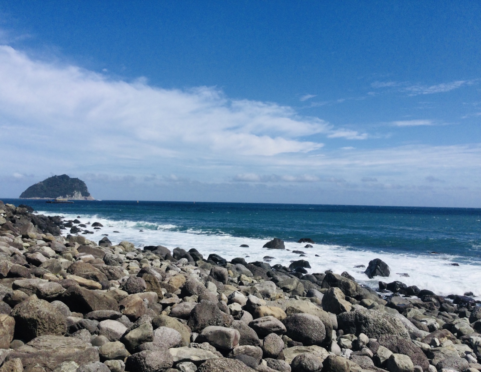 The Ocean near Jeongbang Falls, Jeju-do
