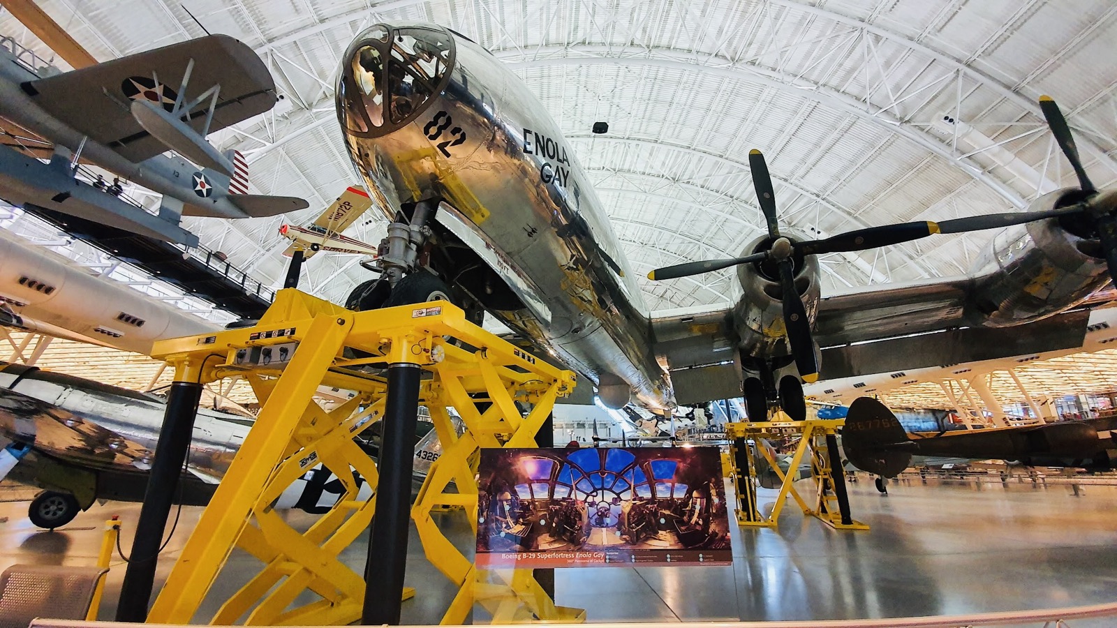 The Enola Gay (B-29 Superfortress that dropped the atomic bomb on Hiroshima)